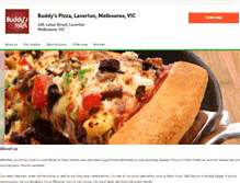 Tablet Screenshot of buddyspizza.com.au